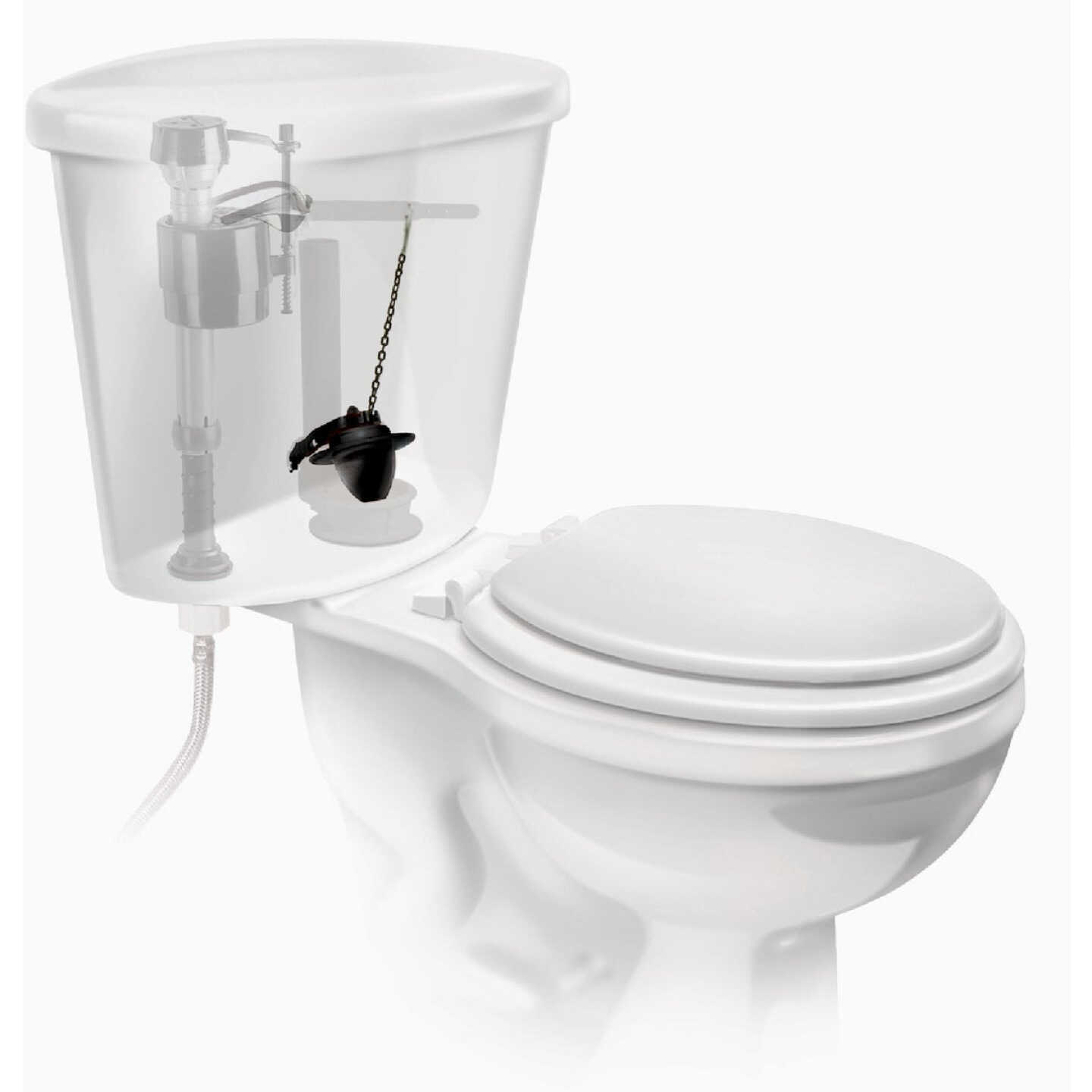 Fluidmaster 2 In. Vinyl Universal Solid Frame Flapper Image 2