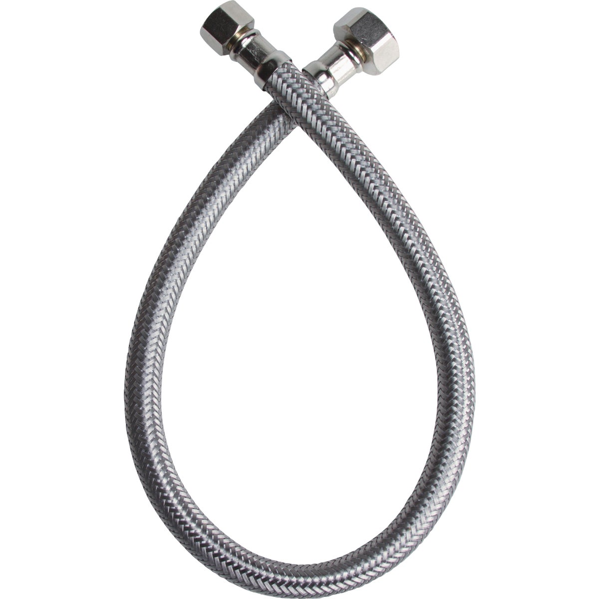 Fluidmaster 3/8 F X 1/2 In. F X 16 In. L Stainless Steel Faucet Connector Image 4