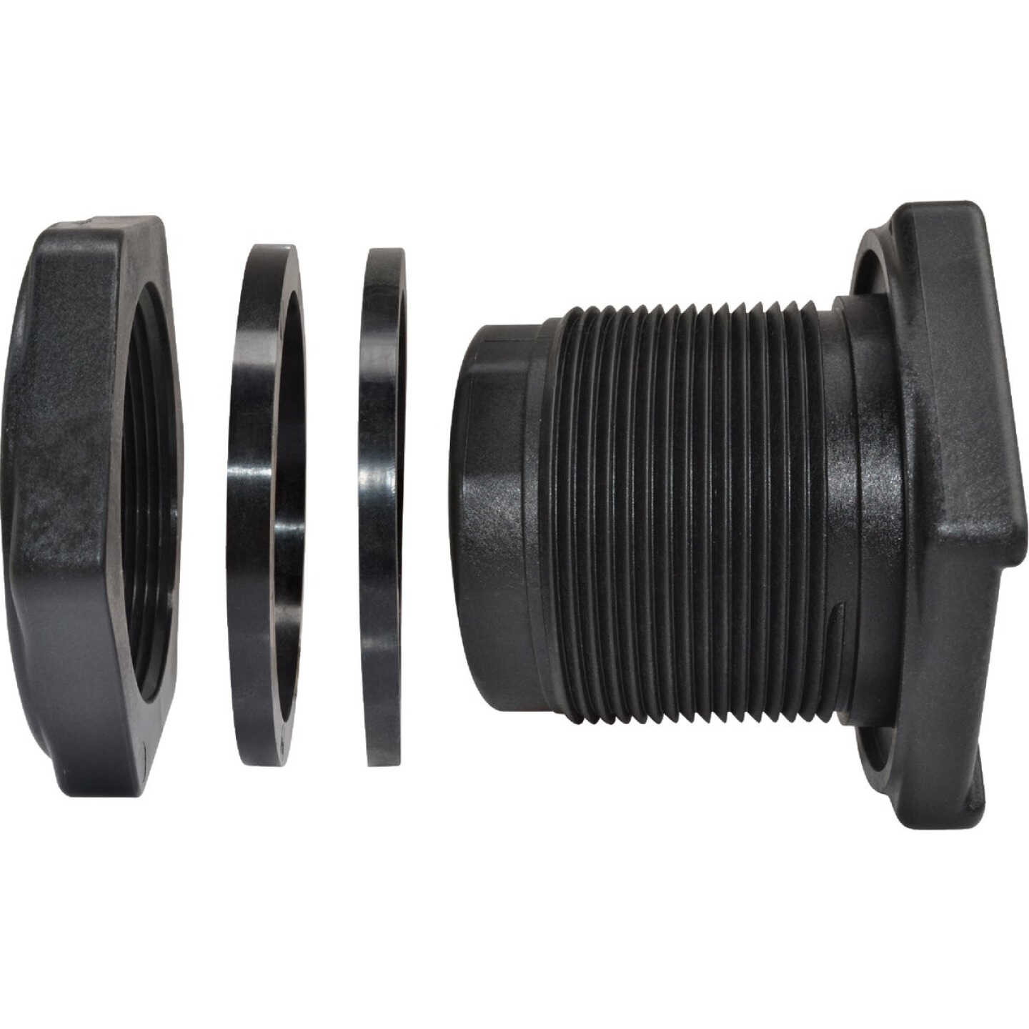 Abbott 1-1/4 In. Polypropylene Bulkhead Fitting Image 2