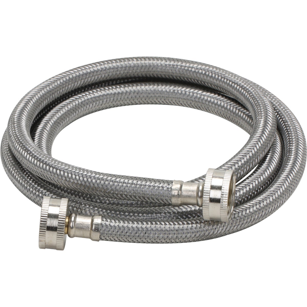 Fluidmaster 3/4 x 3/4 In. Hose Fitting x 60 In. L Braided Stainless Steel Washing Machine Hose Image 2