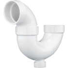 Charlotte Pipe 1-1/2 In. White PVC P-Trap with Cleanout Image 1
