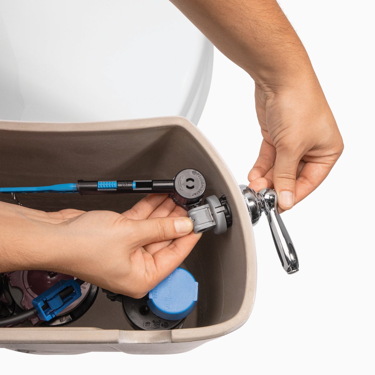 Fluidmaster Perfect Fit Premium Chrome Tank Lever with Plastic Telescoping Arm Image 2