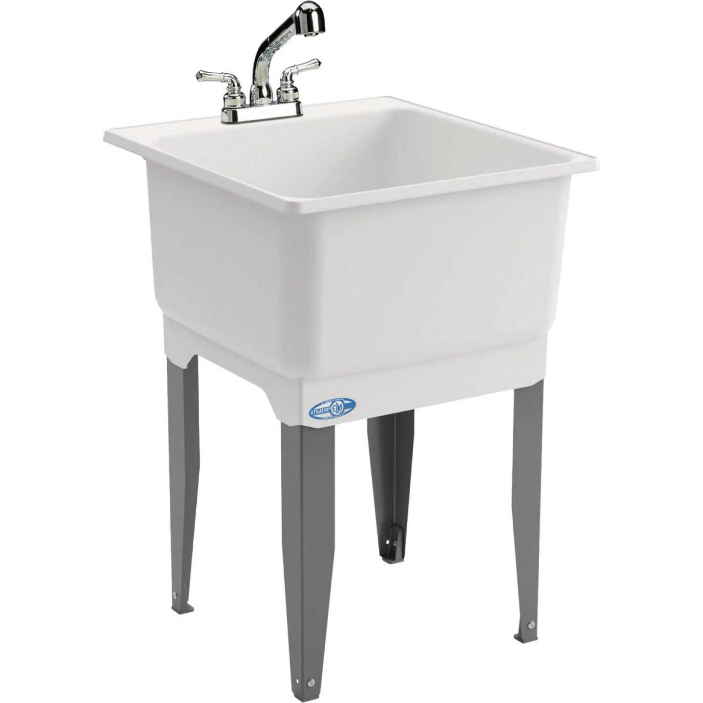 Mustee Utilatub 20 Gal. 23 In. W x 25 In. L Laundry Tub Combo Kit Image 1