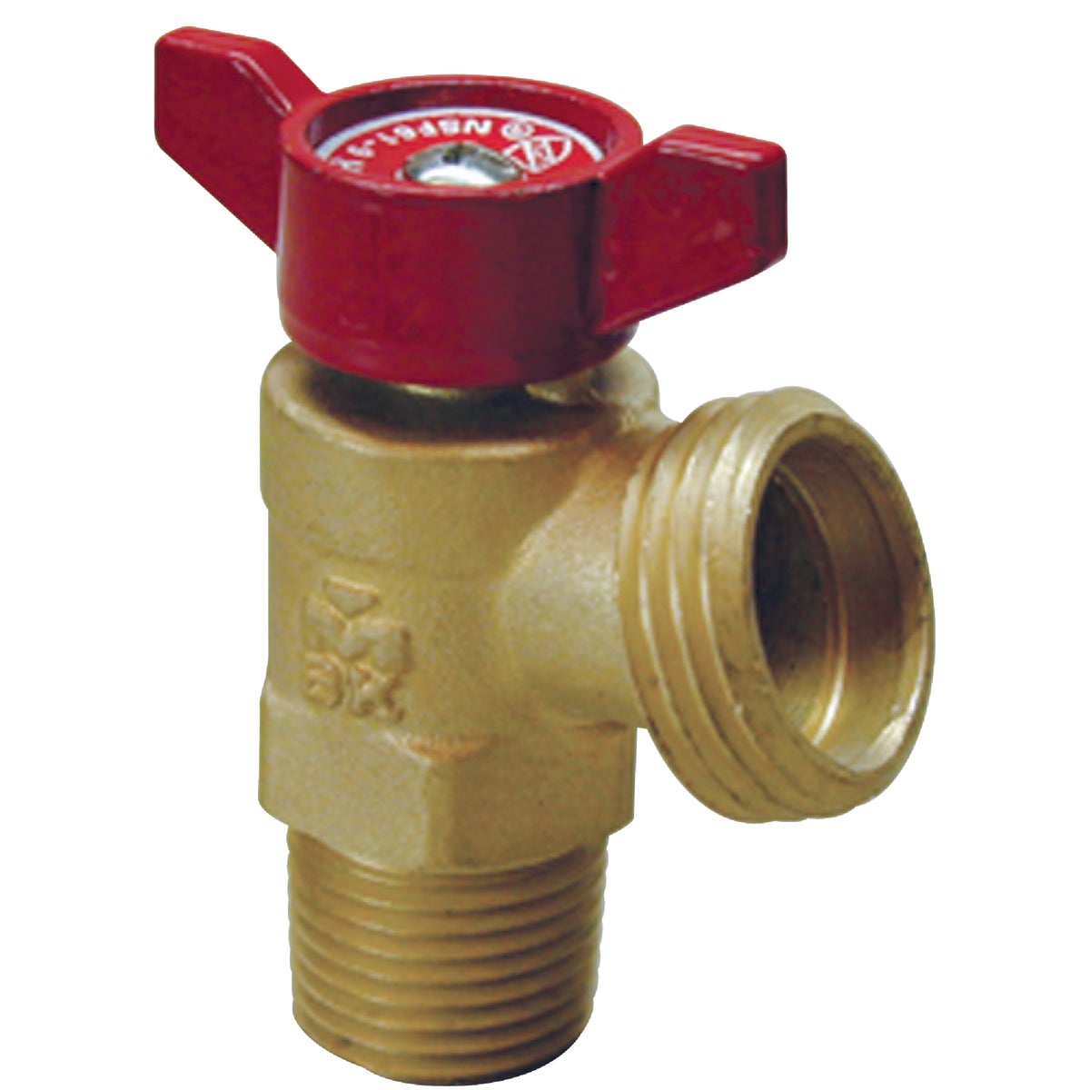 ProLine 1/2 In. MIP x 3/4 In. MHT Brass Boiler Drain