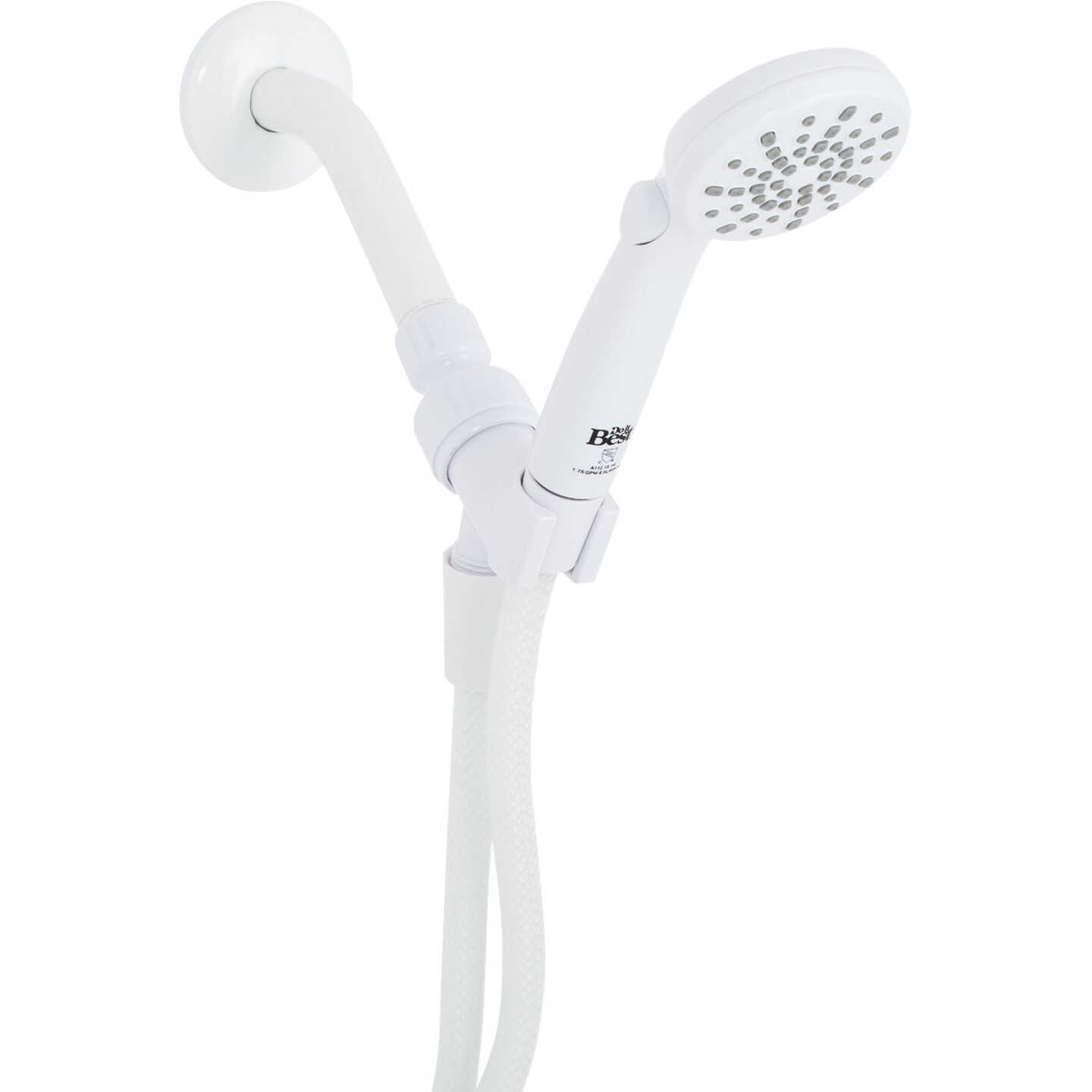 Home Impressions 2-Spray 1.8 GPM Handheld Shower Head, White Image 1