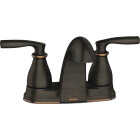 Moen Hilliard 2-Handle Lever Centerset Low Arc Bathroom Faucet, Mediterranean Bronze Image 1