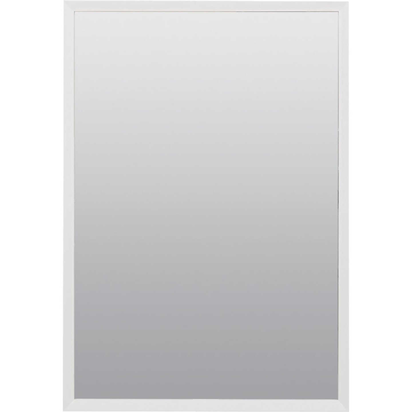 Zenith White 16 In. W x 22 In. H x 5 D Single Mirror Surface/Recess Mount Framed Medicine Cabinet Image 1