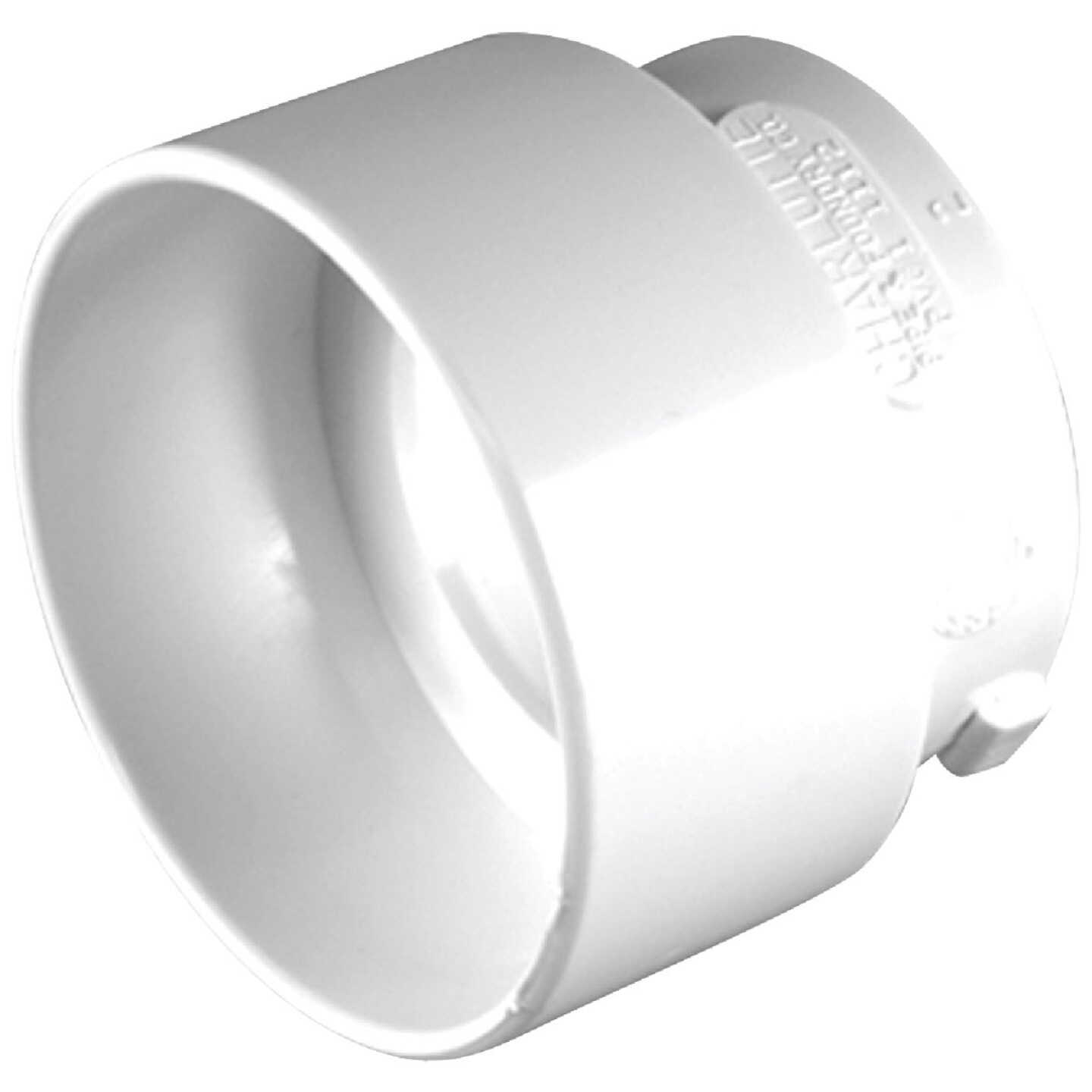 Charlotte Pipe 3 In. Sch 30 SPG x 1-1/2 In. Sch 40 Hub DWV Reducing PVC Bushing Image 1