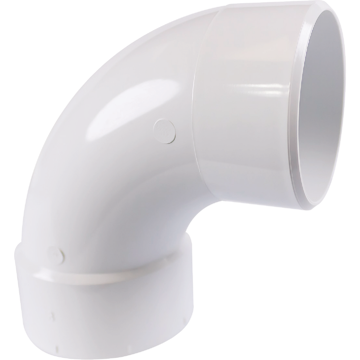 Charlotte Pipe 3 In. Schedule 30 90 Deg. DWV PVC Street Elbow (1/4 Bend) Image 1