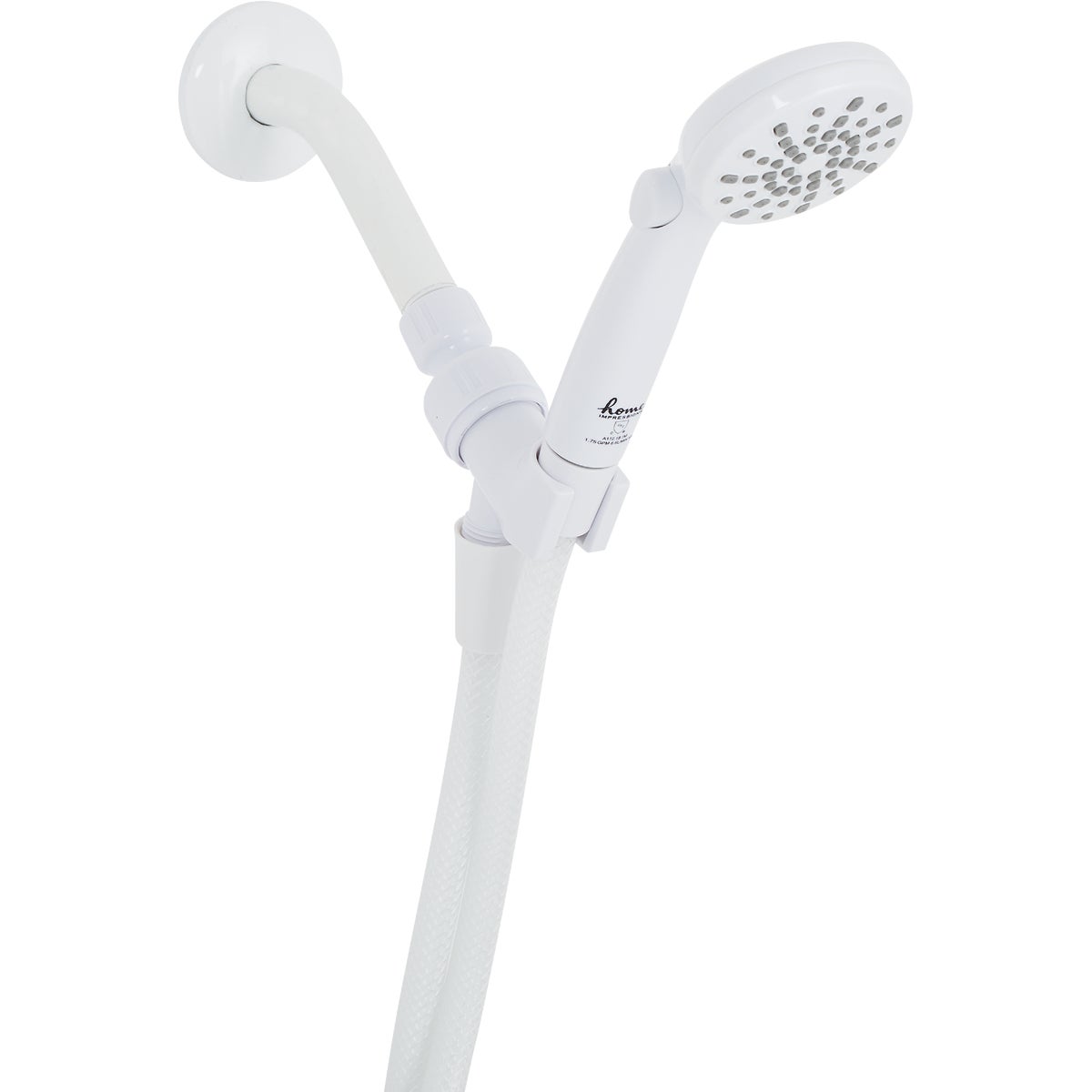Home Impressions 2-Spray 1.8 GPM Handheld Shower Head, White