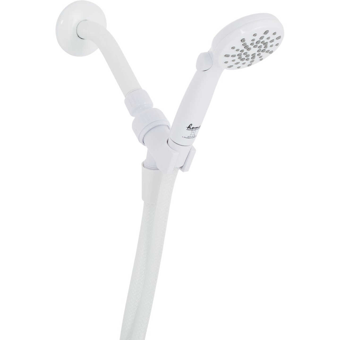 Home Impressions 2-Spray 1.8 GPM Handheld Shower Head, White Image 1