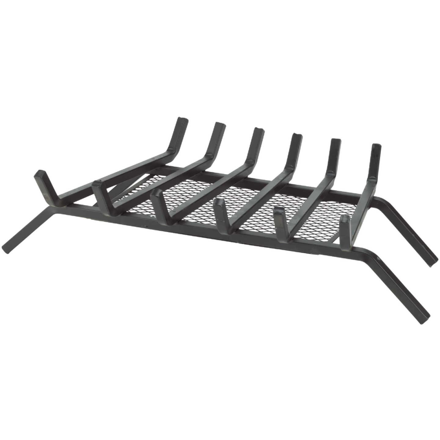 Home Impressions 27 In. Steel Fireplace Grate with Ember Screen Image 1