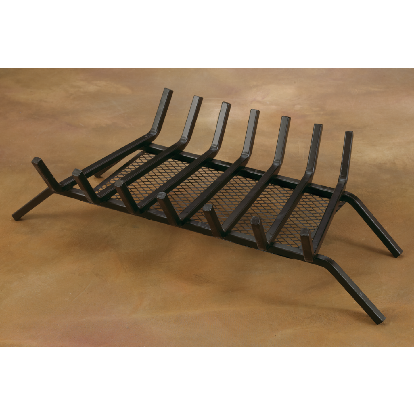 Home Impressions 30 In. Steel Fireplace Grate with Ember Screen Image 2