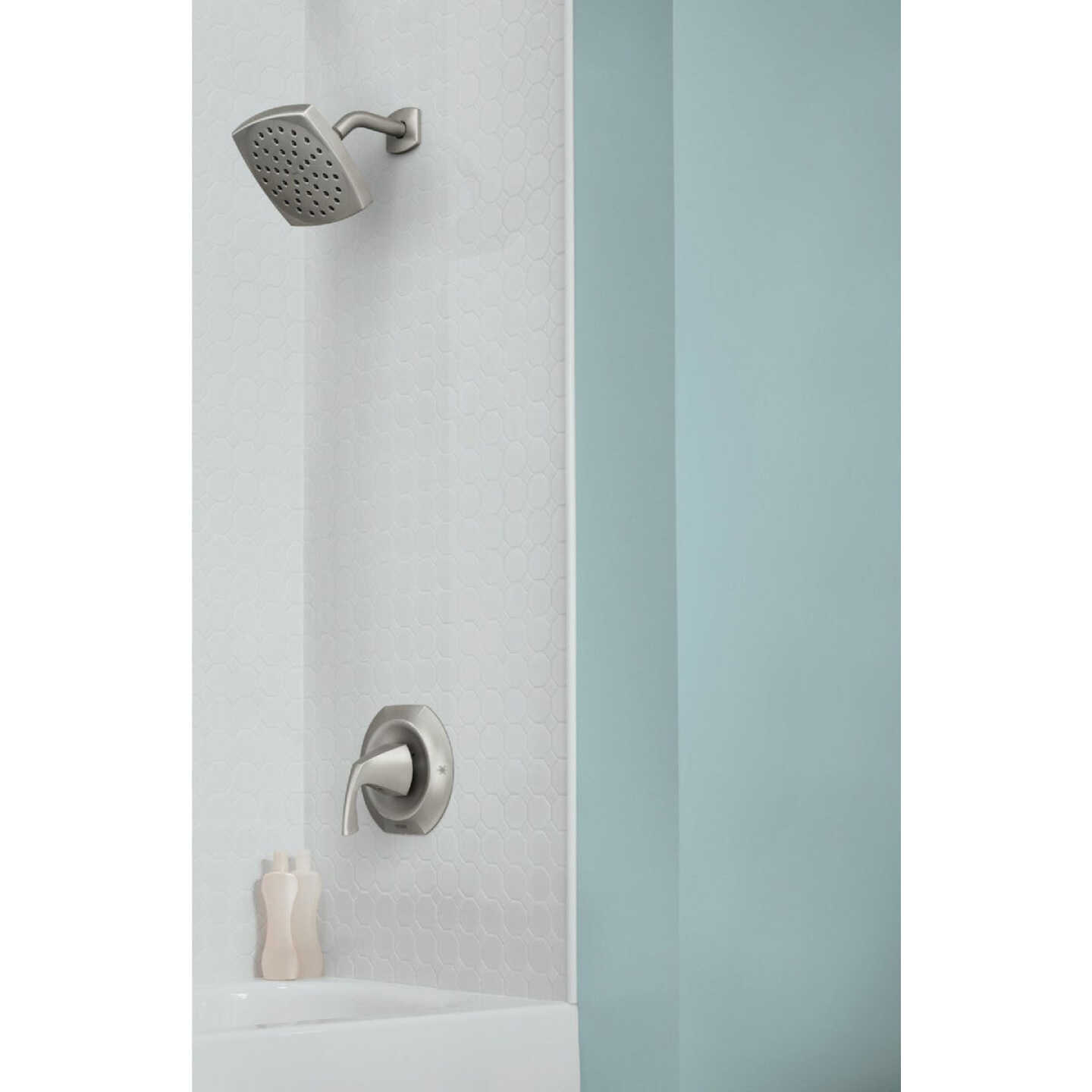 Moen Lindor Posi-Temp 1-Handle Lever Shower Faucet, Spot Resist Brushed Nickel Image 3