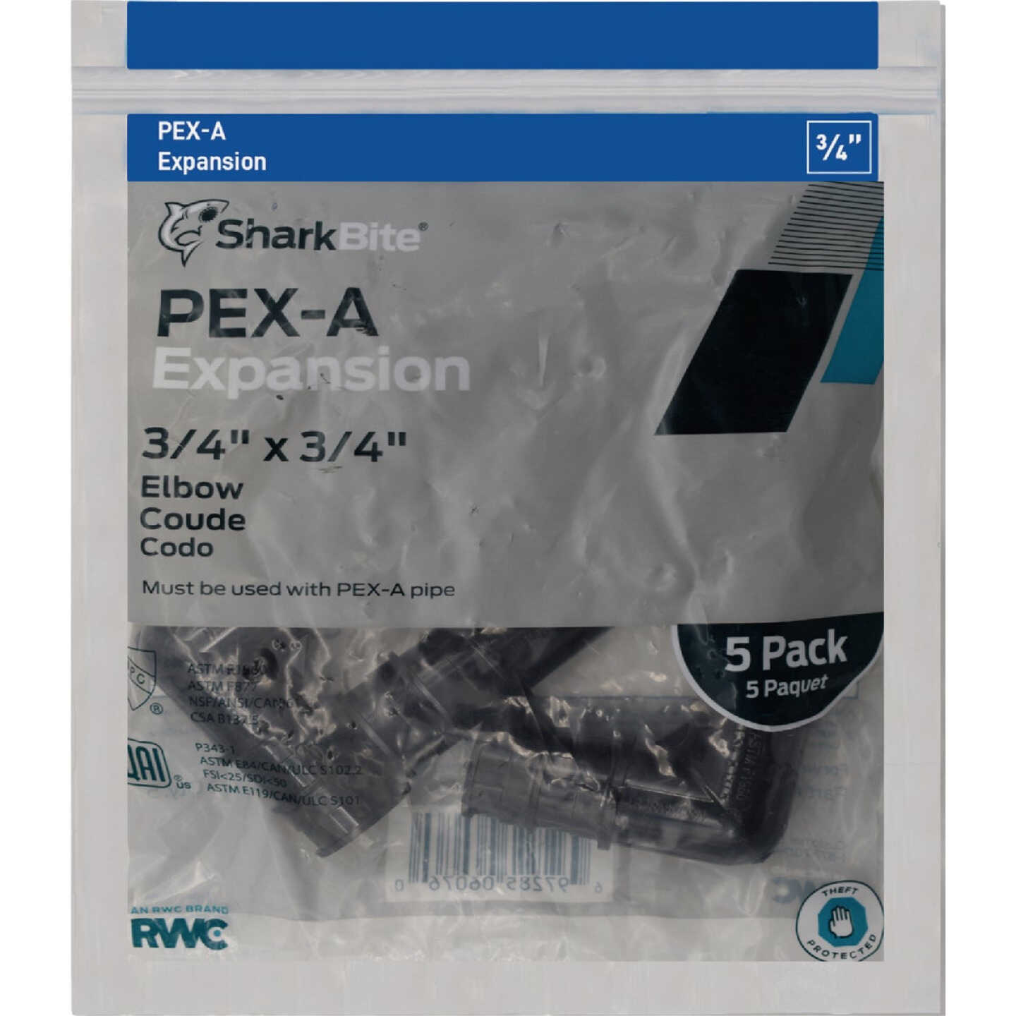 SharkBite 3/4 In. 90 Deg. Poly PEX-A Elbow (1/4 Bend) (5-Pack) Image 2
