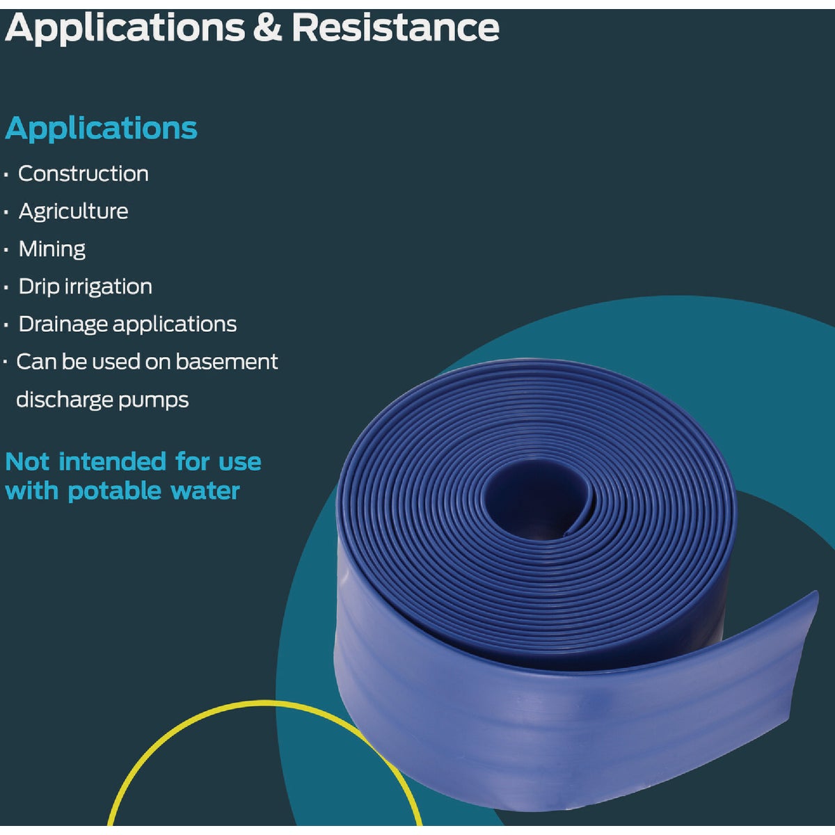 EZ-Flo 30 Ft. x 1-1/2 In. ID Flat Discharge Hose Image 4