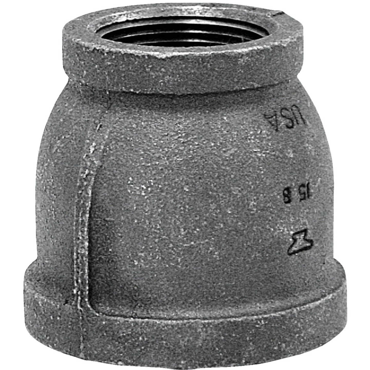 Anvil 1-1/2 In. x 1-1/4 In. Malleable Black Iron Reducing Coupling Image 1