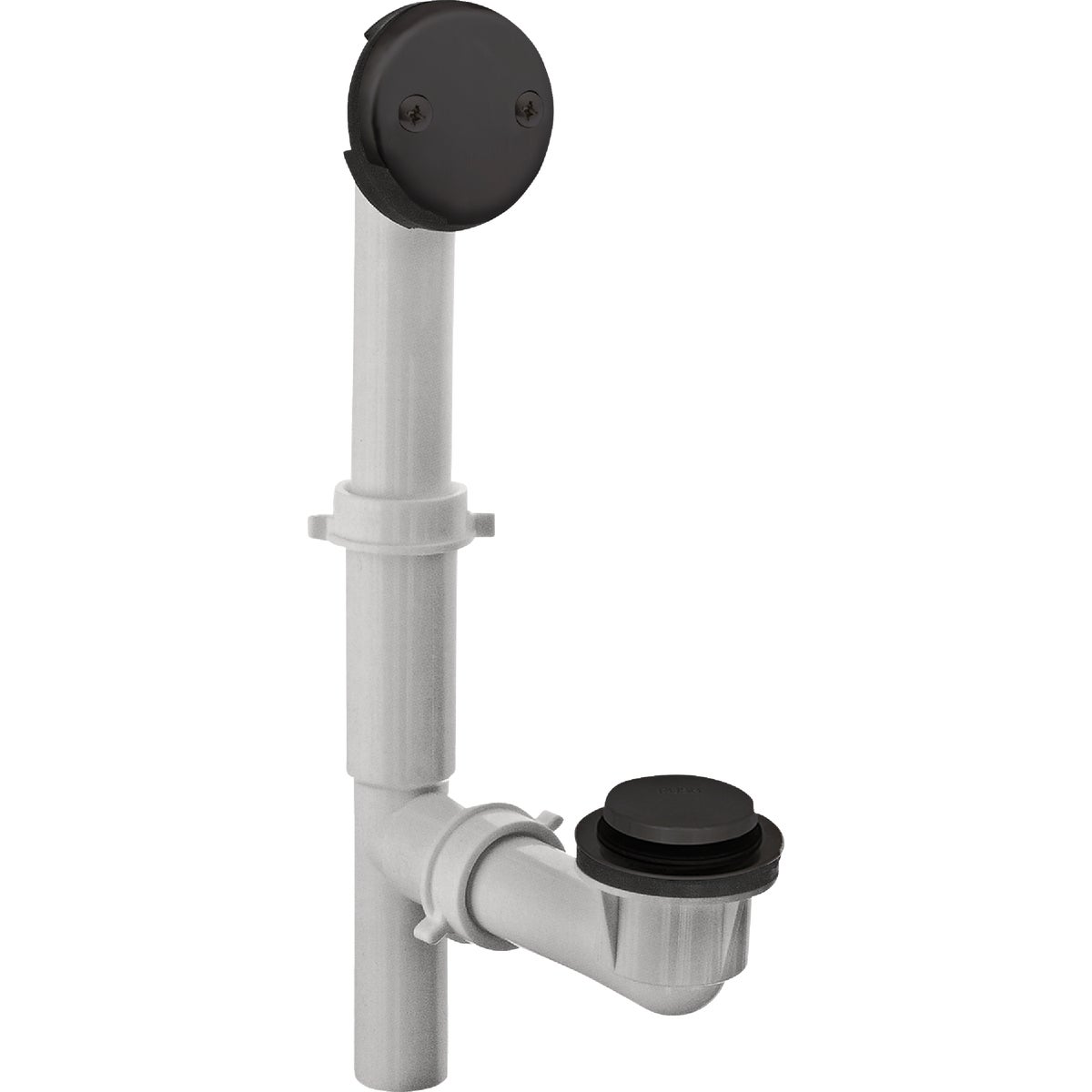 Danco Touch-Toe Tub Drain Kit with Matte Black Trim