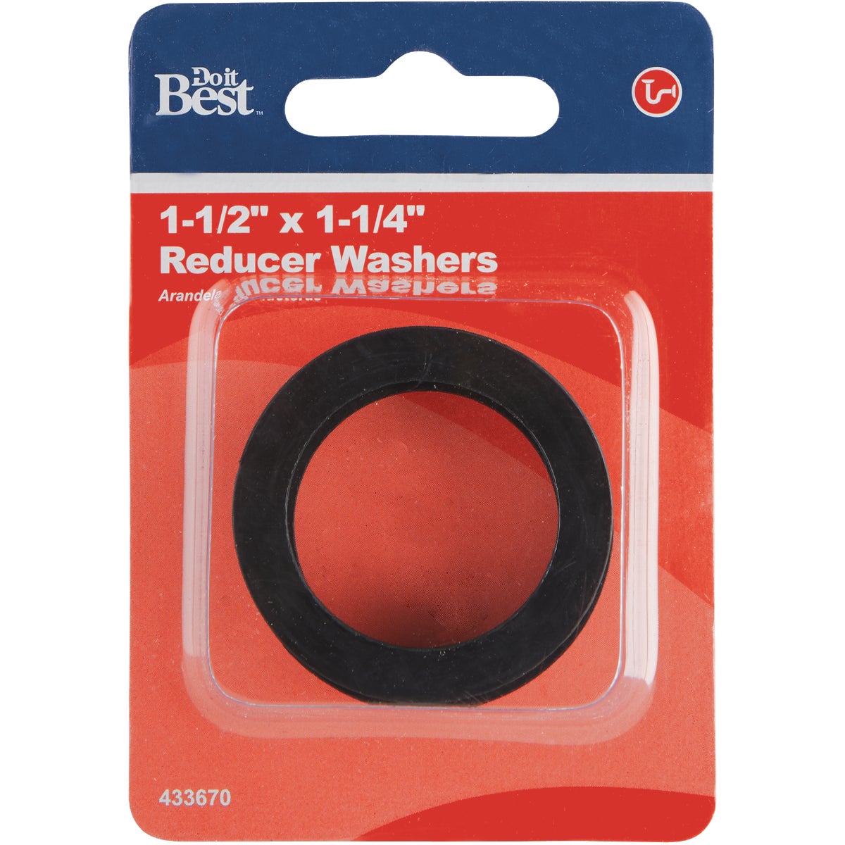 Do it Best 1-1/2 In. x 1-1/4 In. Black Rubber Slip Joint Washer Image 2