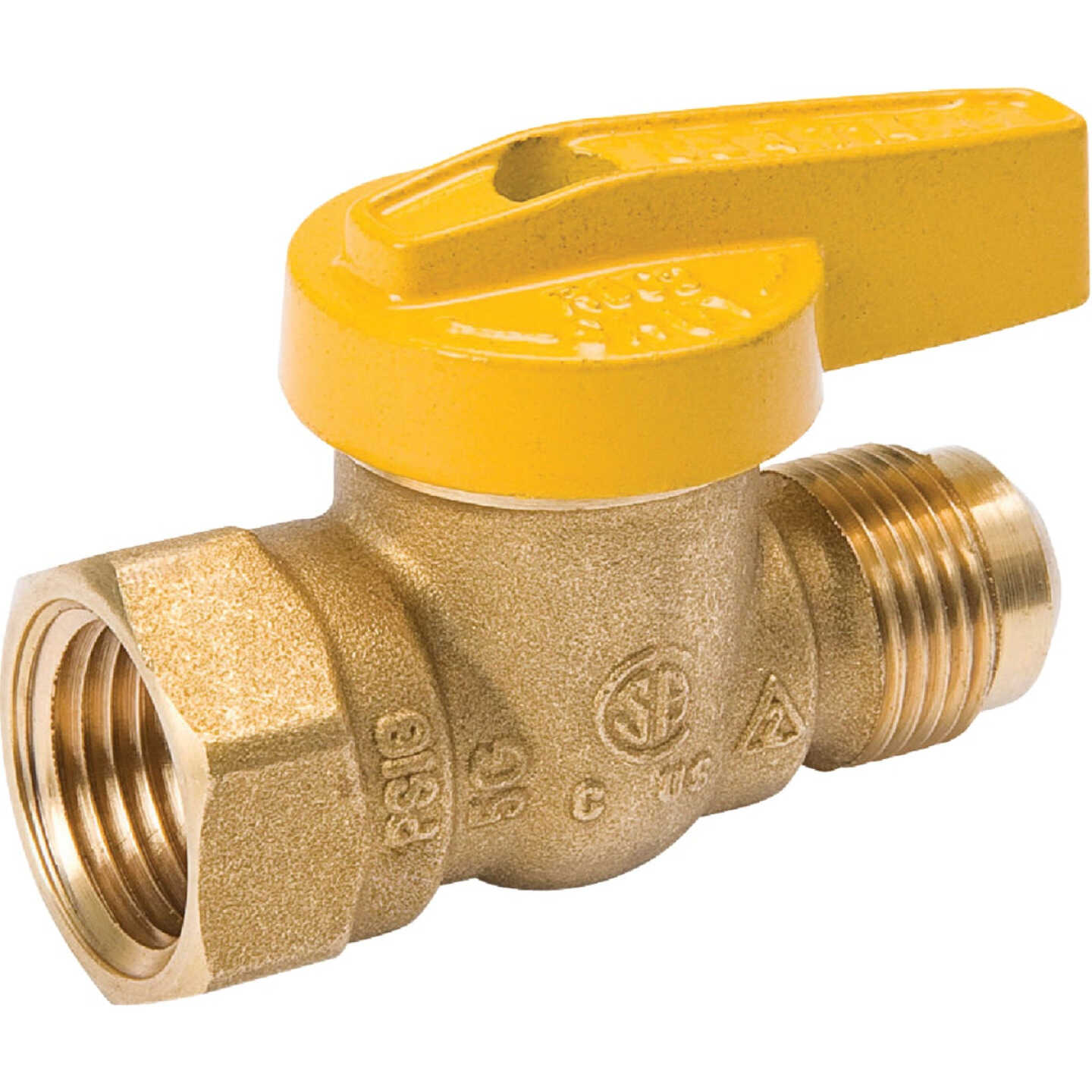 ProLine 1/2 In. Flare x 1/2 In. FIP Forged Brass Gas Ball Valve Image 1
