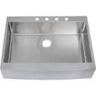 Stylebuilt 33 In. x 25 In. x 8 In. Single Bowl Curved Front Apron Farm Kitchen Sink Image 2