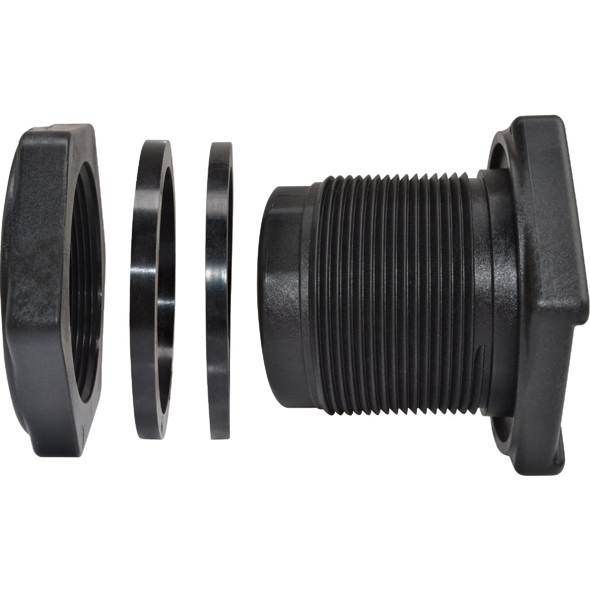 Abbott 1-1/2 In. Polypropylene Bulkhead Fitting Image 2