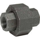 Anvil 1/2 In. Ground Joint Malleable Black Iron Union Image 1