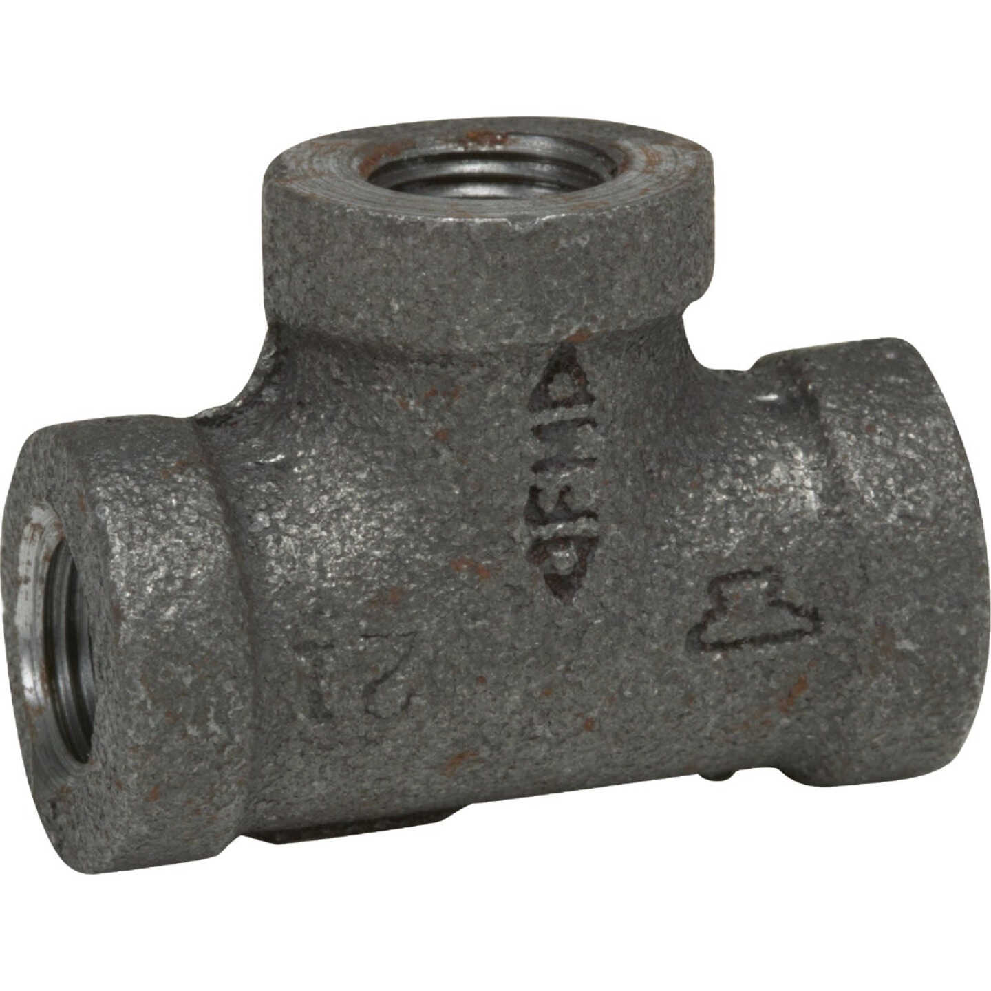 Anvil 2 In. Standard Malleable Black Iron Tee Image 1
