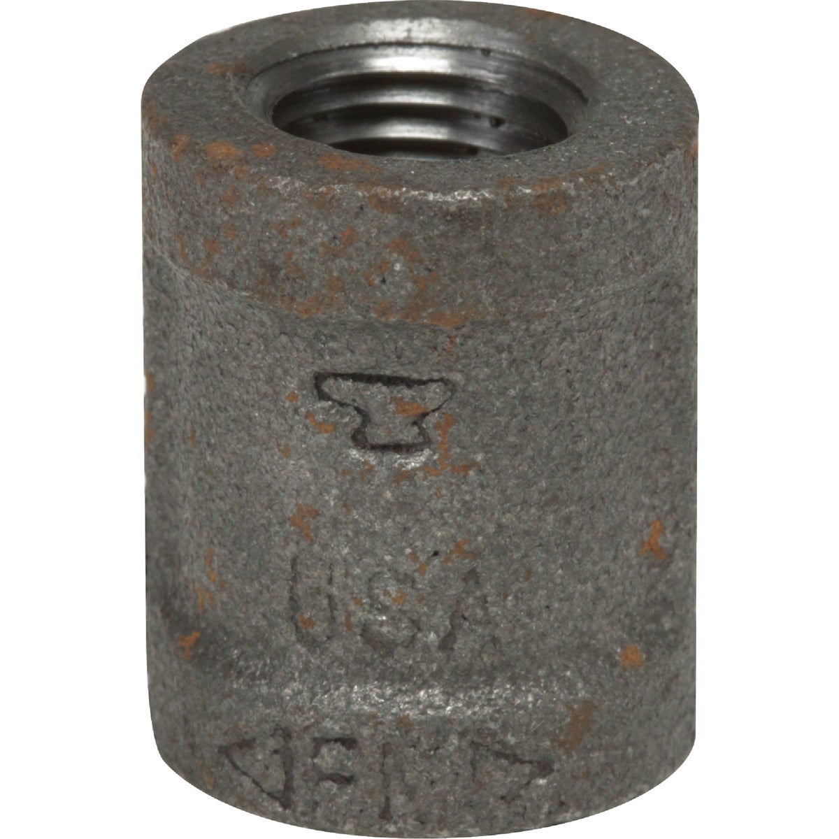 Anvil 1/8 In. Malleable Black Iron Standard Merchant Coupling Image 1