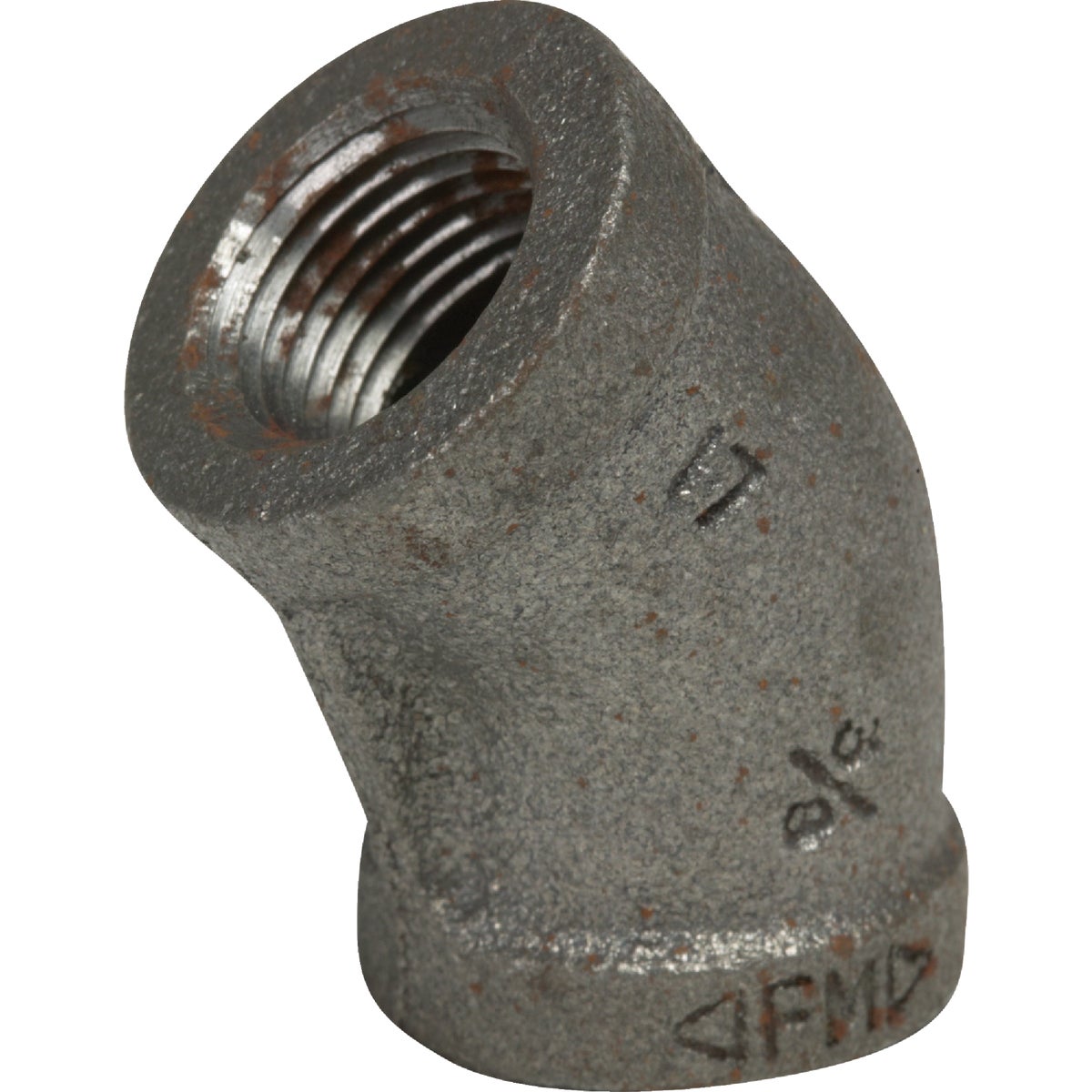 Anvil 1 In. 45 Deg. Malleable Black Iron Elbow (1/8 Bend) Image 1