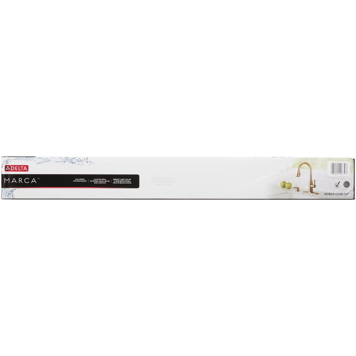 Delta Marca 1-Handle Pull-Down Kitchen Faucet with Soap Dispenser, Champagne Bronze Image 4