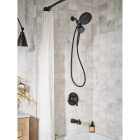 Moen Mikah Matte Black 1-Handle Tub & Shower Faucet Image 2
