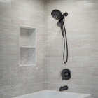 Moen Mikah Matte Black 1-Handle Tub & Shower Faucet Image 3