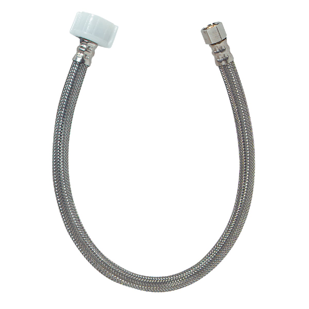 Do it Best 3/8 In. COMP x 7/8 In. BC x 20 In. Braided Stainless Steel Toilet Supply Line