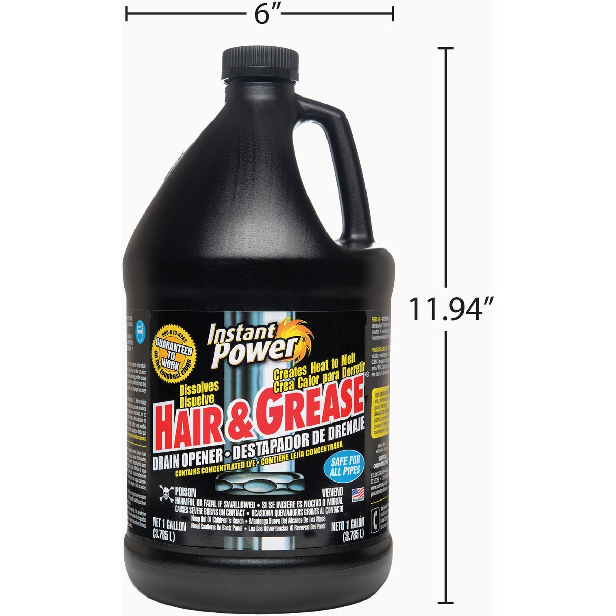 Instant Power Hair & Grease 1 Gal. Liquid Drain Opener Image 2