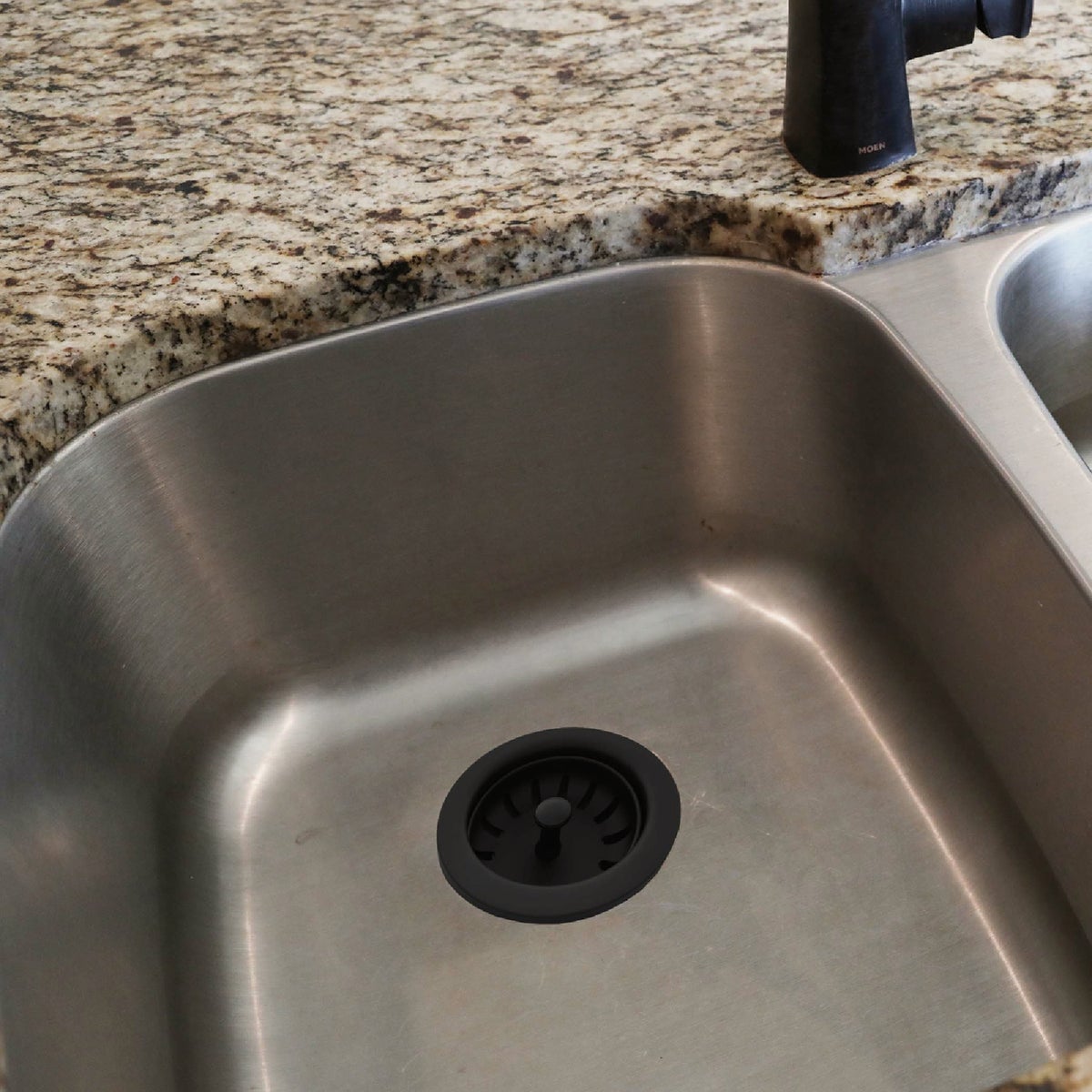 Danco Matte Black 3-1/2 In. Basket Strainer Assembly Image 2