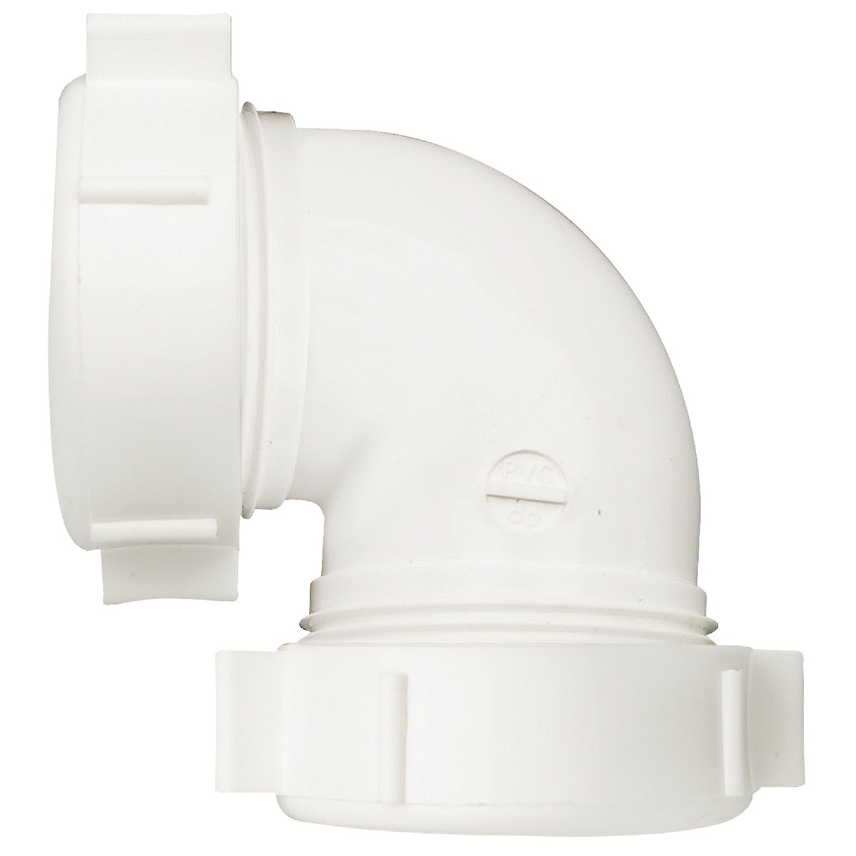 Do it Best 1-1/2 In. White PVC 90 Degree Elbow Coupling Image 1