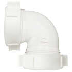 Do it Best 1-1/2 In. White PVC 90 Degree Elbow Coupling Image 1