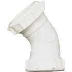 Do it Best 1-1/2 In. White PVC 45 Degree Elbow Coupling Image 1