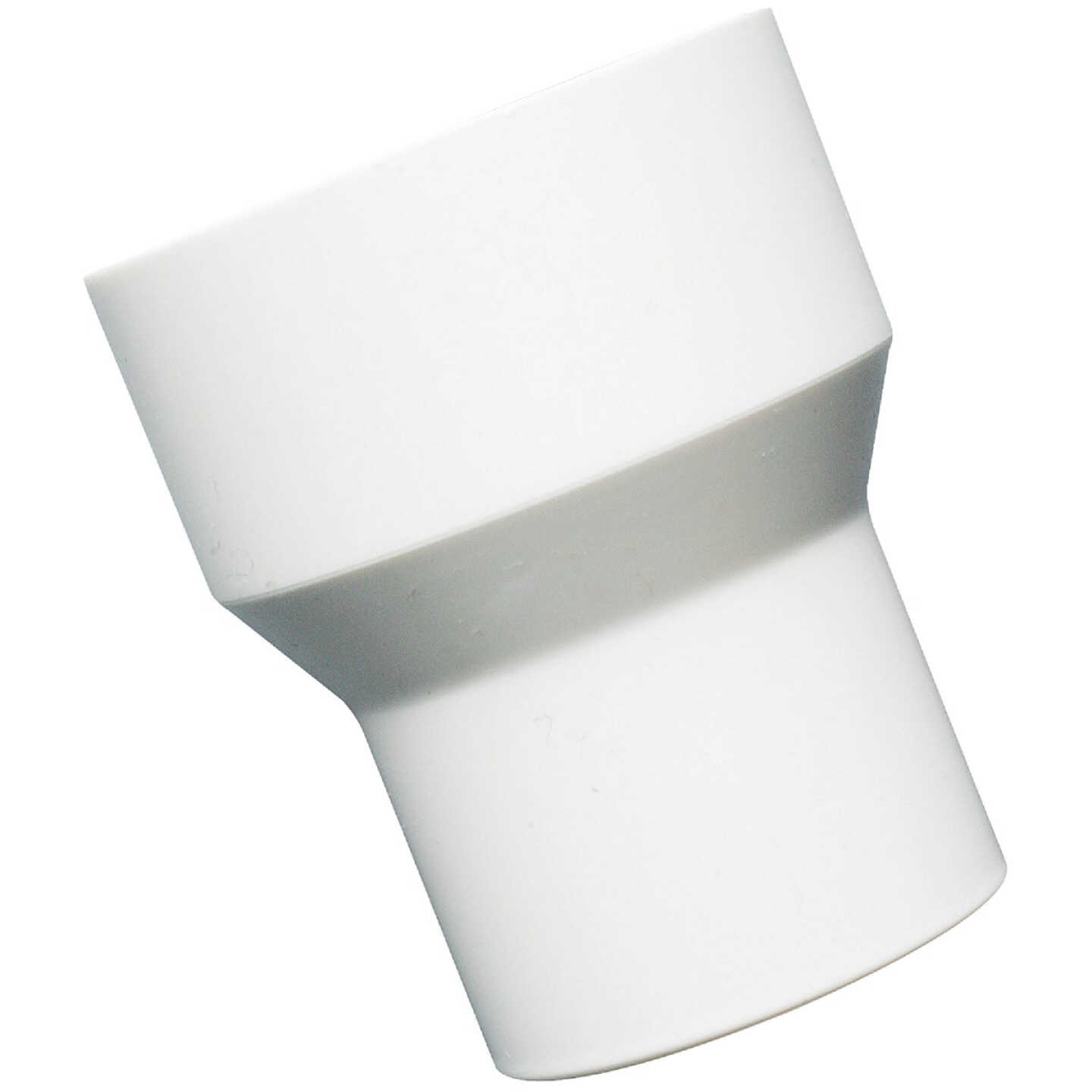 Do it Best 1-1/2 In. x 1-1/4 In. White PVC Solvent Weld Reducer Coupling Image 1