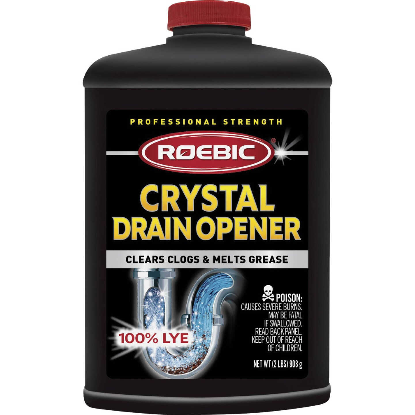 Roebic 100% Lye Crystal Drain Opener Image 1