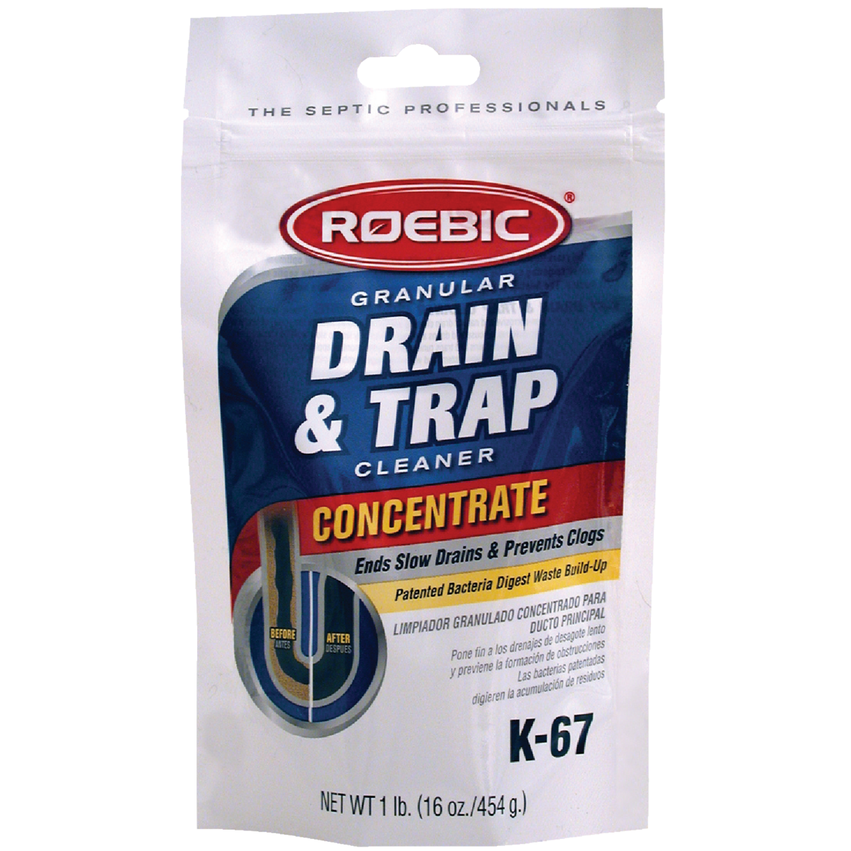 Roebic 16 Oz. Granular Drain Buildup Remover Image 2