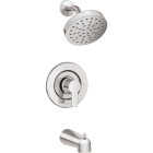 Moen Rinza Posi-Temp 1-Handle Lever Tub & Shower Faucet, Chrome Image 1