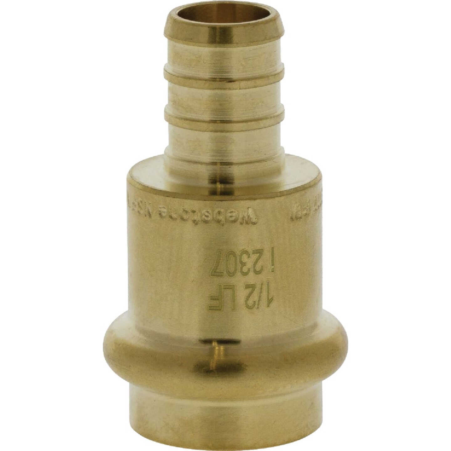 Nibco 1/2 In. Press x F1807 LF BR PEX Transition Fitting Image 1