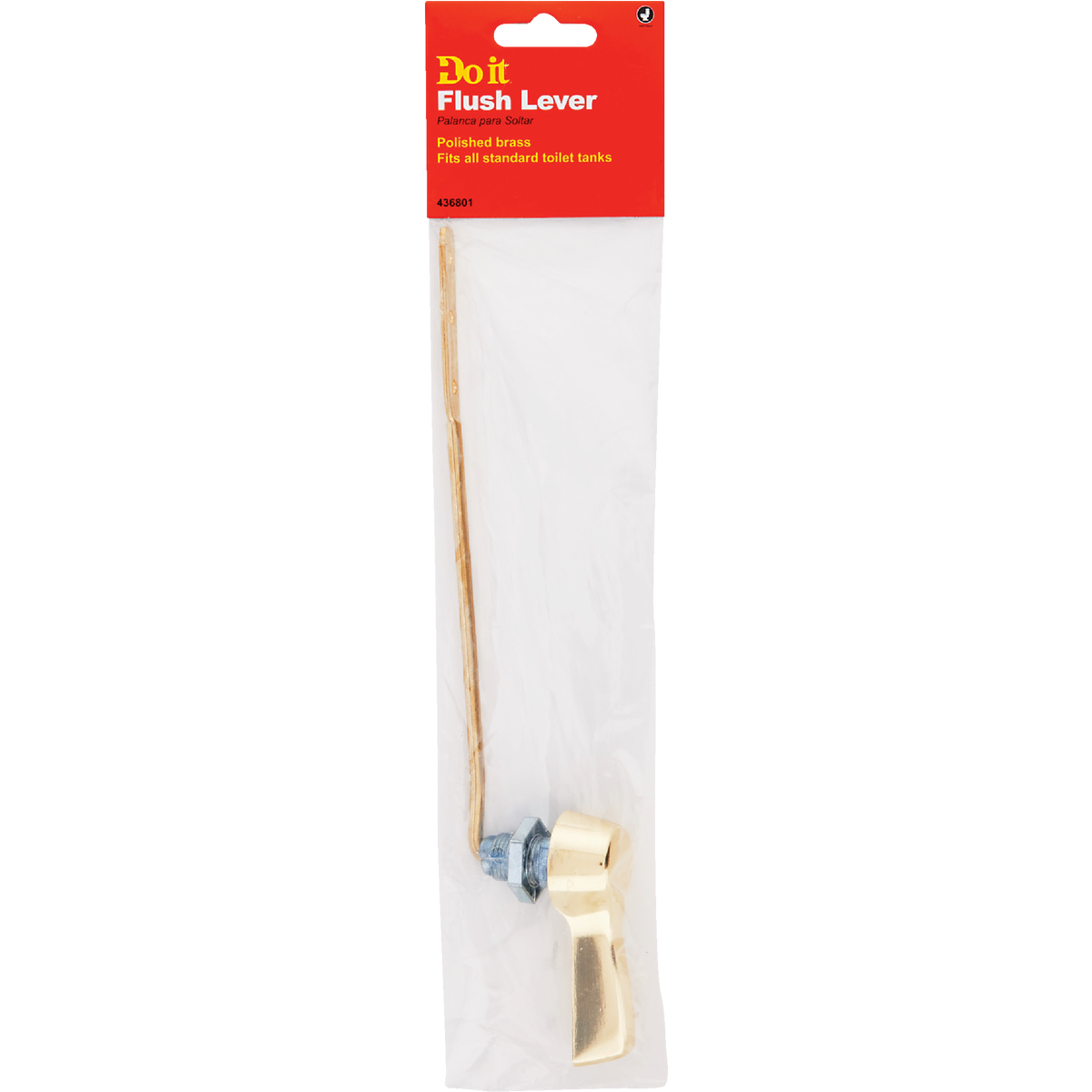 Do it Polished Brass Tank Lever with Brass Arm Image 2