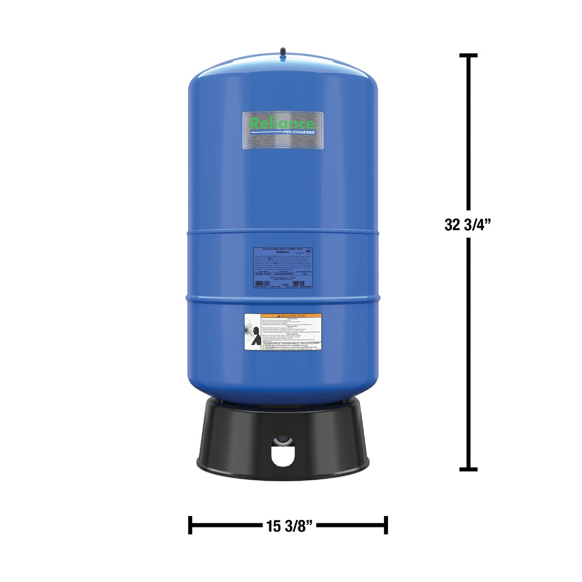 Reliance 20 Gal. Vertical Free-Standing Pressure Tank Image 2