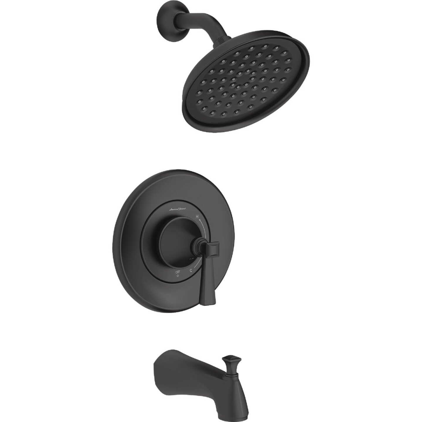 American Standard Glenmere Matte Black Single-Handle Lever Tub & Shower Faucet Image 1