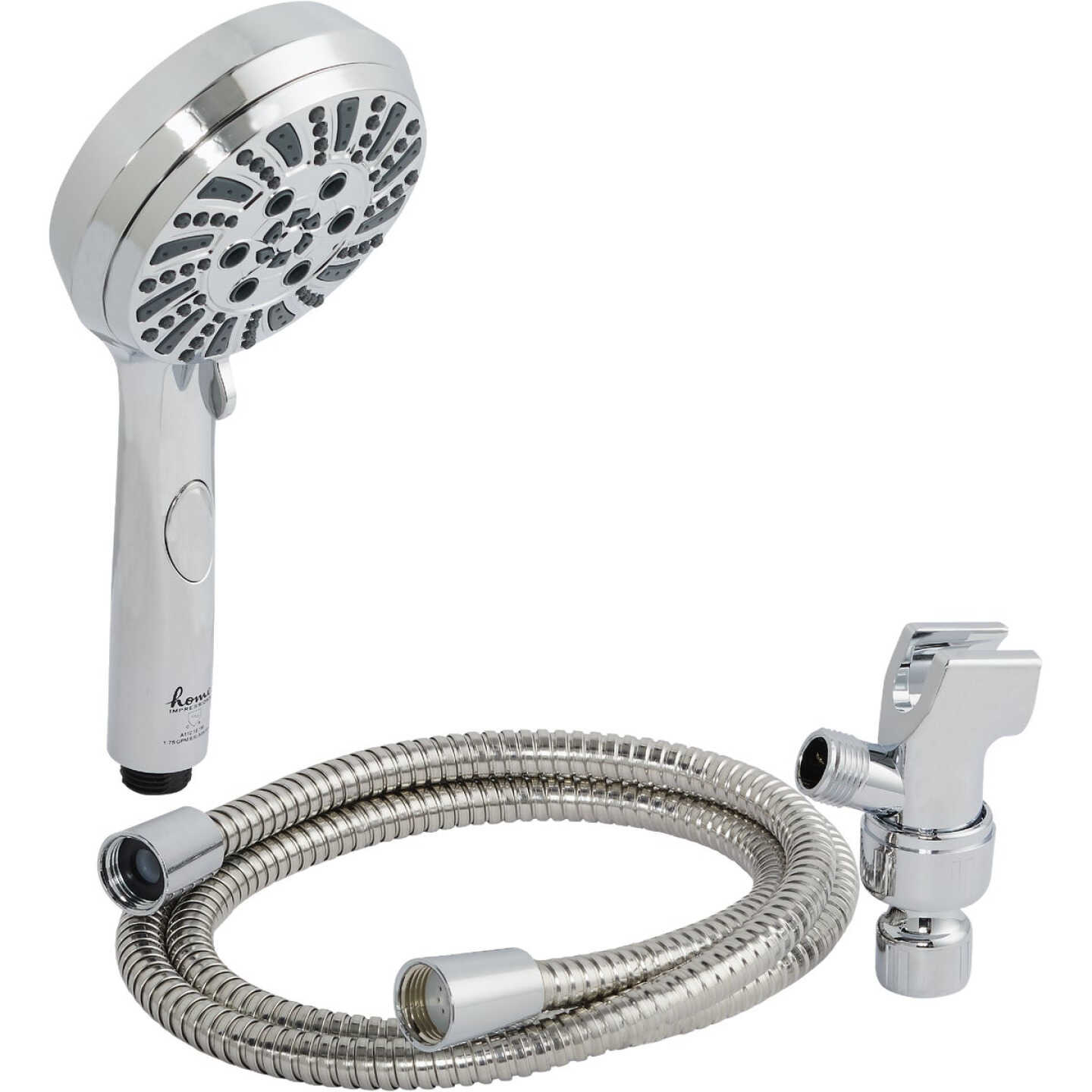 Home Impressions 6-Spray 1.8 GPM Handheld Shower Head, Chrome Image 3