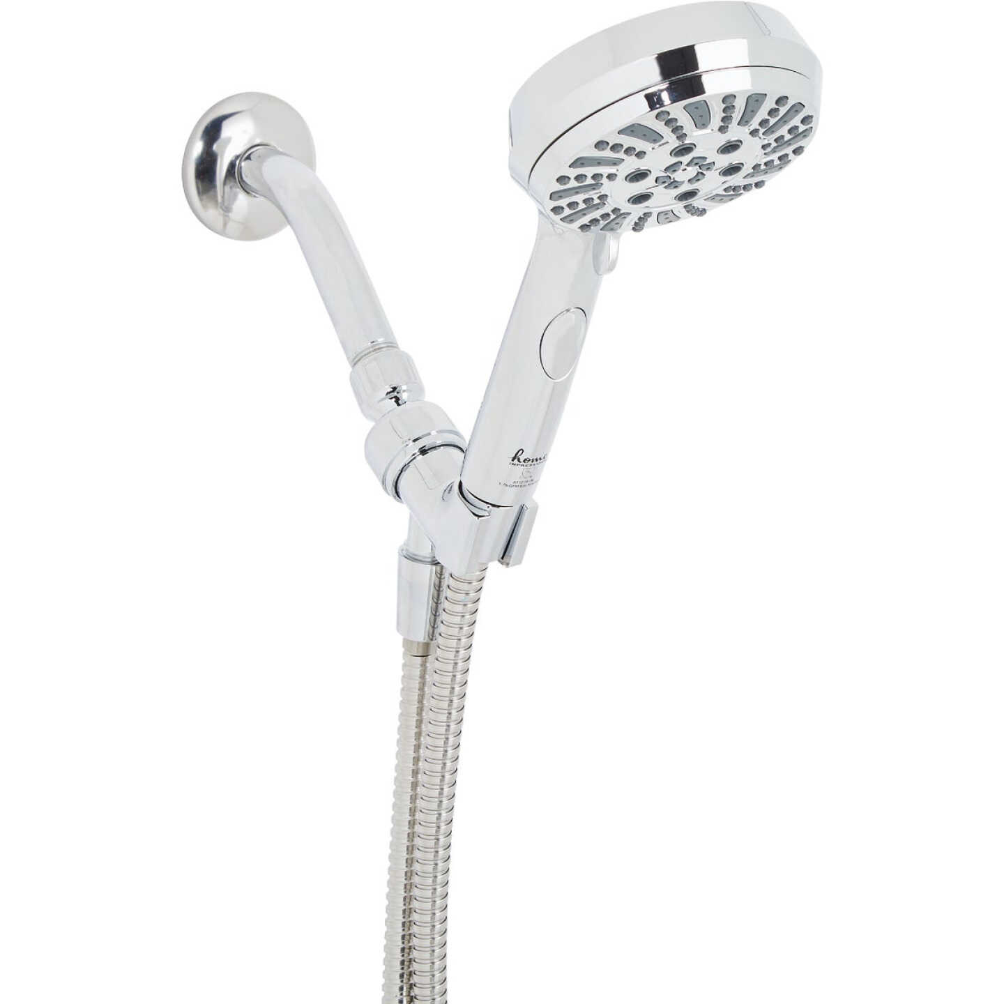 Home Impressions 6-Spray 1.8 GPM Handheld Shower Head, Chrome Image 1