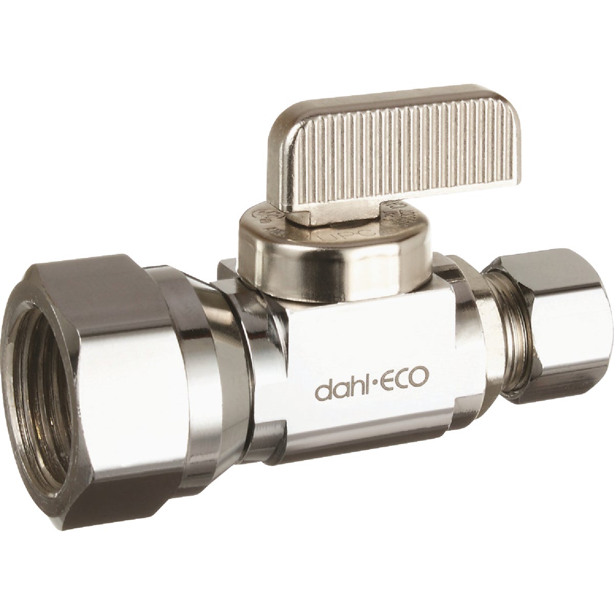 dahl 1/2 In. FIP x 3/8 In. OD Comp Straight Plated Supply Stop Image 1